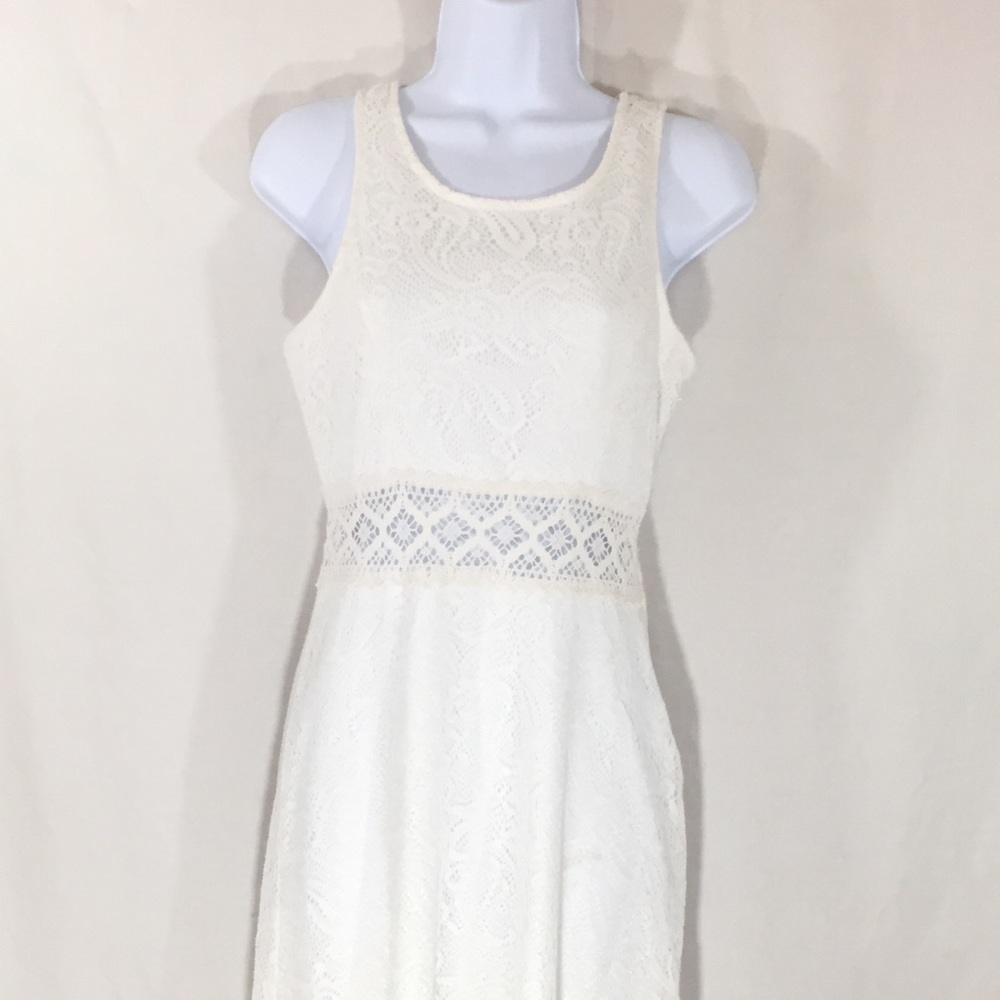 Beautiful Crochet & Lace Dress Ivory Dress Junior